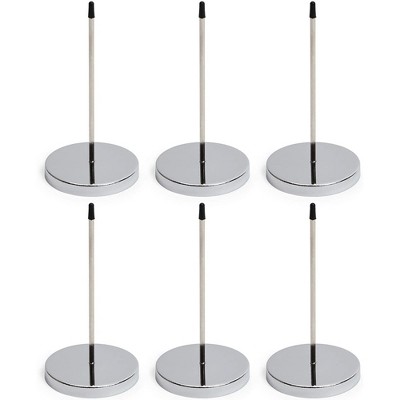 Juvale 6-Pack Stainless Steel Ticket Receipt Spike Check Spindle for Restaurant Office, 2.75 x 5.5 in