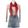 Elerevyo Women's Solid Rhombus Wrinkle Neck Beach Gauze Scarf - 2 of 4