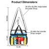 Clear Crossbody Bag Stadium Approved Clear Transparent Shoulder Bag See Through Zip Pouch Tote Bag Handbag with 11LBS Load - 2 of 4