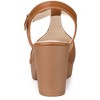 BLISSFUL STEP Women's Closed Toe Platform T-Strap Clog Chunky Heels Ankle Mules - 3 of 4