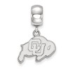 Black Bow Jewelry Sterling Silver Colorado Buffalos NCAA Bead Charm - 2 of 4