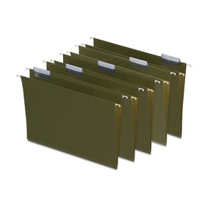 MyOfficeInnovations Hanging File Folders 5-Tab Letter Standard Green 50/Box (266262) - 1 of 4