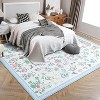 Fulvari Area Rugs,Washable Floral Area Rugs, Non-Slip and Stain Resistant Soft Throw Indoor Carpet for Dining Room Kitchen Home Decor - 4 of 4