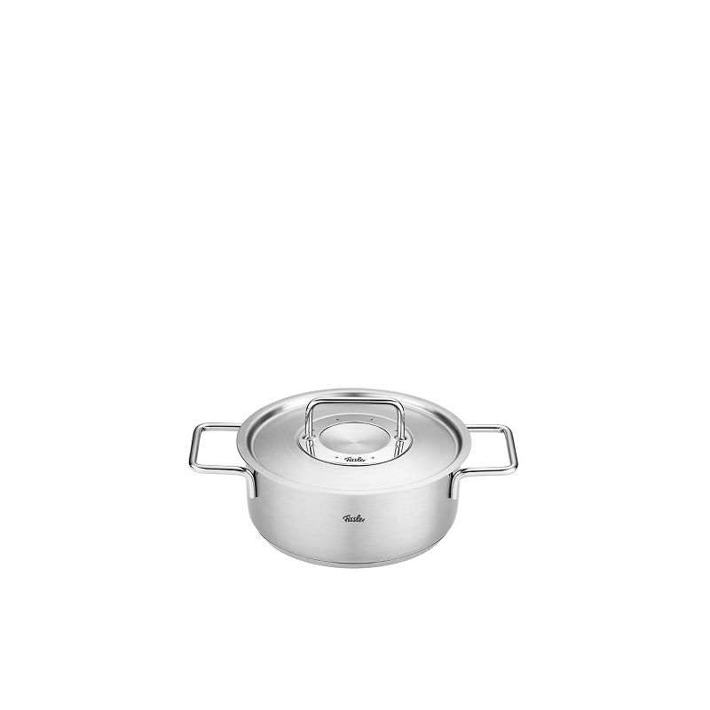 Fissler Pure Collection Stainless Steel Rondeau, 2.7 Quart with Metal Lid, 1 of 4