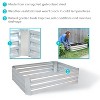 Sunnydaze Raised Corrugated Galvanized Steel Rectangle Garden Bed for Plants, Vegetables, and Flowers - 47" W x 11.75" H - image 2 of 4