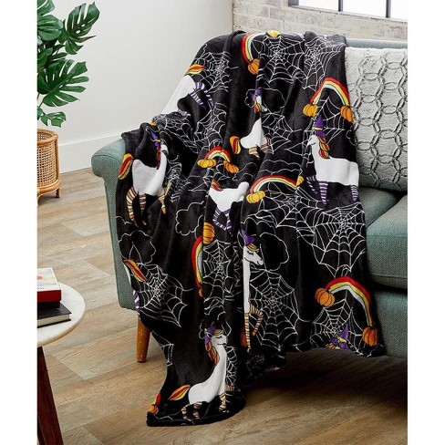 Trick or Treat Spooktacular Queen Size authentic 90”X 90” Ghost Blanket