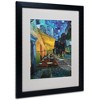Trademark Fine Art -Vincent van Gogh 'Cafe Terrace' Framed Matted Art - 2 of 3