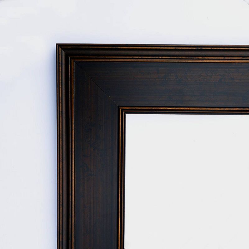 36&#34; x 30&#34; Non-Beveled Mezzanine Wood Bathroom Wall Mirror Espresso Brown - Amanti Art, 4 of 13