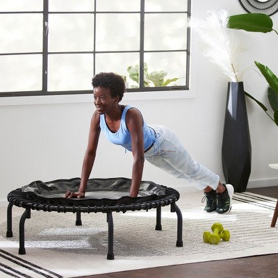 JumpSport 430 44-Inch In-Home Rebounder Fitness Trampoline with Long-Lasting Premium Bungees and Included Workout DVDs