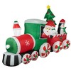 Northlight 8' Inflatable Train With Santa and Friends Outdoor Christmas Decoration - 3 of 4