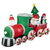 Northlight 8' Inflatable Train With Santa and Friends Outdoor Christmas Decoration - image 3 of 4