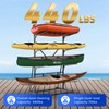 Garvee Kayak Storage Rack, Heavy Duty Kayak Racks with Adjustable Shelves, Metal Kayak Stand for Ships, Canoe, Surfboard & Paddleboard, Garage, Beach - 2 of 4