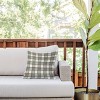16"x16" Deny Designs Ninola Design Geo Checks Outdoor Throw Pillow Green: UV & Mildew Resistant, Artist-Crafted - 2 of 4