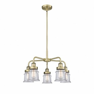 Canton - 5 Light Stem Hung Chandelier In Industrial Style-14.5 Inches Tall and 23.25 Inches Wide - 1 of 1