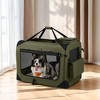 36-Inch Soft Dog Crate, Collapsible Portable for Indoor Outdoor Use - Secure Kennel with Zippers for Home, Car, Travel Camping - 3 of 4