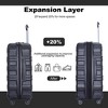 ORRD 3-Piece Expandable PC Luggage Set (21/25/29) - Lightweight w/TSA Lock & Hooks, Black - 4 of 4