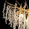 Siljoy Elegant Luxury French Creative Branch Design with Tassel Glass Chandelier - 3 of 4
