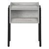 Accent Table Side End Nightstand Lamp Living Room Bedroom Grey Laminate Black Metal Contemporary Modern - 3 of 4