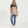 Anna-Kaci Women's Long Sleeve Color Block Knit Hoodie with Drawstring and Relaxed Fit - 4 of 4