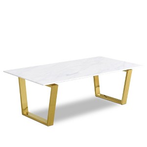 Meridian Furniture,Cameron Gold Coffee Table - 1 of 4