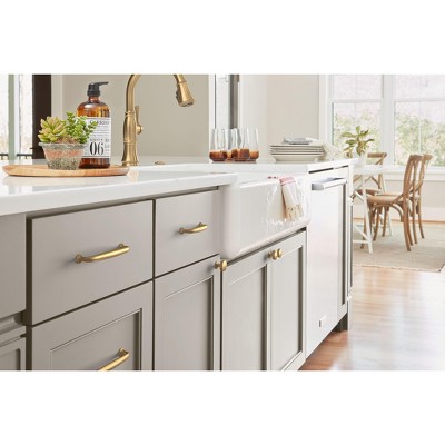 Champagne Bronze Traditional Cabinet Bar Pull with Mounting Hardware