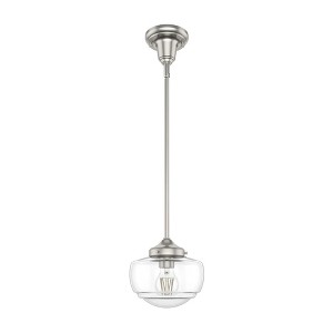 Hunter Fans Saddle Creek 1 - Light Pendant in  Brushed Nickel - 1 of 1