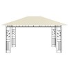 vidaXL Gazebo with Mosquito Net 13.1'x9.8'x9' Cream 0.6 oz/ft² - 3 of 4
