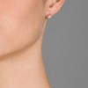 Guili Round Cubic Zirconia Stud Earrings in Sterling Silver with Classic or Rose Gold Finish – Timeless Sparkle for Refined Elegance - 2 of 4