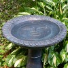 Sunnydaze Outdoor Glass Fiber Reinforced Concrete Patio Garden Façade du Soleil Bird Bath - 26" - 4 of 4
