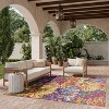 Nourison Color Splash Floral Mosaic Indoor/Outdoor Flatweave Rug - 3 of 4