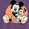 Girls' - Disney - Mickey Mouse Hugs His Puppy Fitted Short Sleeve Graphic T-Shirt - 2 of 4
