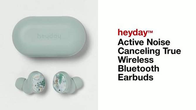 Active Noise Canceling True Wireless Bluetooth Earbuds - heyday™, 2 of 5, play video
