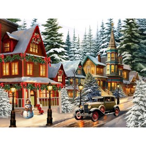 Sunsout Christmas About Town 1000 pc   Jigsaw Puzzle 61830 - 1 of 4