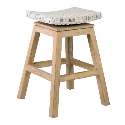 Eve Mango Counter Height Barstool White - East at Main