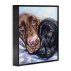 Stupell Industries Labradors Dog Pet Animal Watercolor Painting Black Framed Giclee Art - 3 of 4