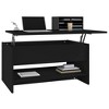 vidaXL Coffee Table Black 31.5"x19.7"x15.7" Engineered Wood - 4 of 4