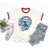 Simply Sage Market Women's Happy 4th Of July Rainbow Short Sleeve Ringer Tee - 2 of 3