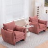 Aukfa Accent Chairs, Oversized Armchair with Side Pockets, Mid Century Modern Reading Chair, Ergonomic Comfy Sofa Chair for Office, Apartment - 3 of 4