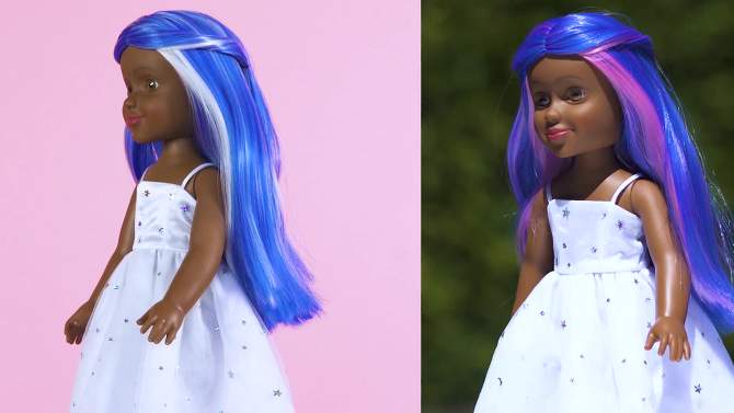 I&#39;M A WOW Olivia The Stargirl with Color-Changing Hair 14&#34; Fashion Doll, 2 of 11, play video