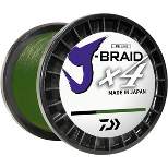 Daiwa 150 Yard J-Braid X4 Braided Fishing Line - Dark Green