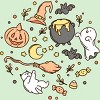 Girl's Design By Humans Halloween By kimprut T-Shirt - 2 of 2