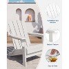 Folding Adirondack Chair, HDPE Outdoor All-Weather Fire Pit Chairs, Outdoor Wooden Lounge Chair, Modern Lounger Adirondack Chairs Ergonomic - 4 of 4