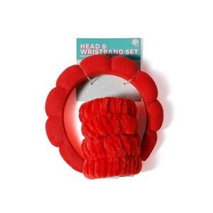 Vivitar Spa Hair Band Set Red - 1 of 4
