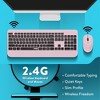 Uncaged Ergonomics KM1 Wireless Keyboard and Mouse Combo Pink - 3 of 4