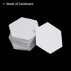 Unique Bargains Hexagon Shapes English Paper Reusable Sewing DIY Quilting Templates 100 Pcs - 4 of 4