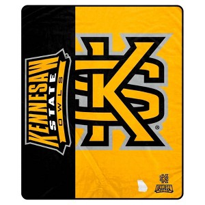 NCAA Kennesaw State Owls Ultra Soft Tailgate Throw Blanket - 1 of 2