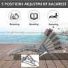 SKRAN Outdoor Patio Recliner Chairs Lounge with Adjustable Backrest and Removable Pillow for Indoor,Outdoor - 2 of 4