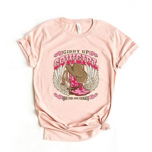 Simply Sage Market Women's Giddy Up Cowgirl Short Sleeve Graphic Tee - 1 of 3