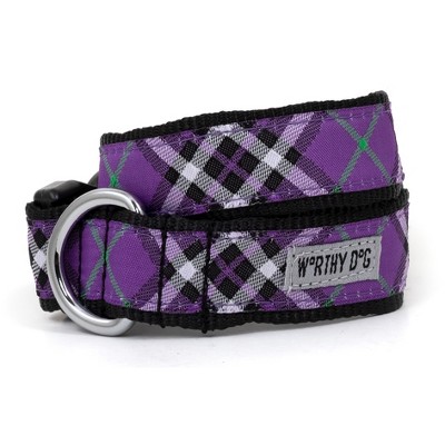 The Worthy Dog Bias Plaid Slide-On Bandana Collar