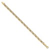 Black Bow Jewelry 5mm Swirl Link Bracelet in 14k Yellow Gold and White Rhodium, 7 Inch - 2 of 4